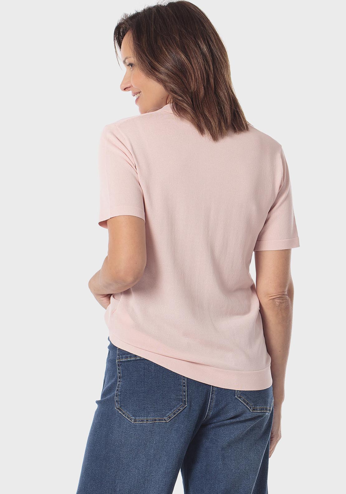 Polo Sweater - Pink Nude