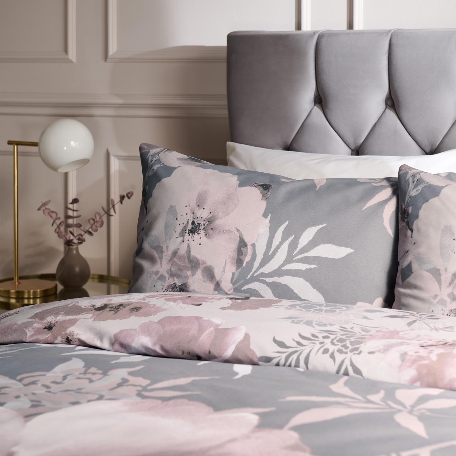 The Home Collection Statement Floral Reversible Duvet Cover Set 4 Shaws Department Stores
