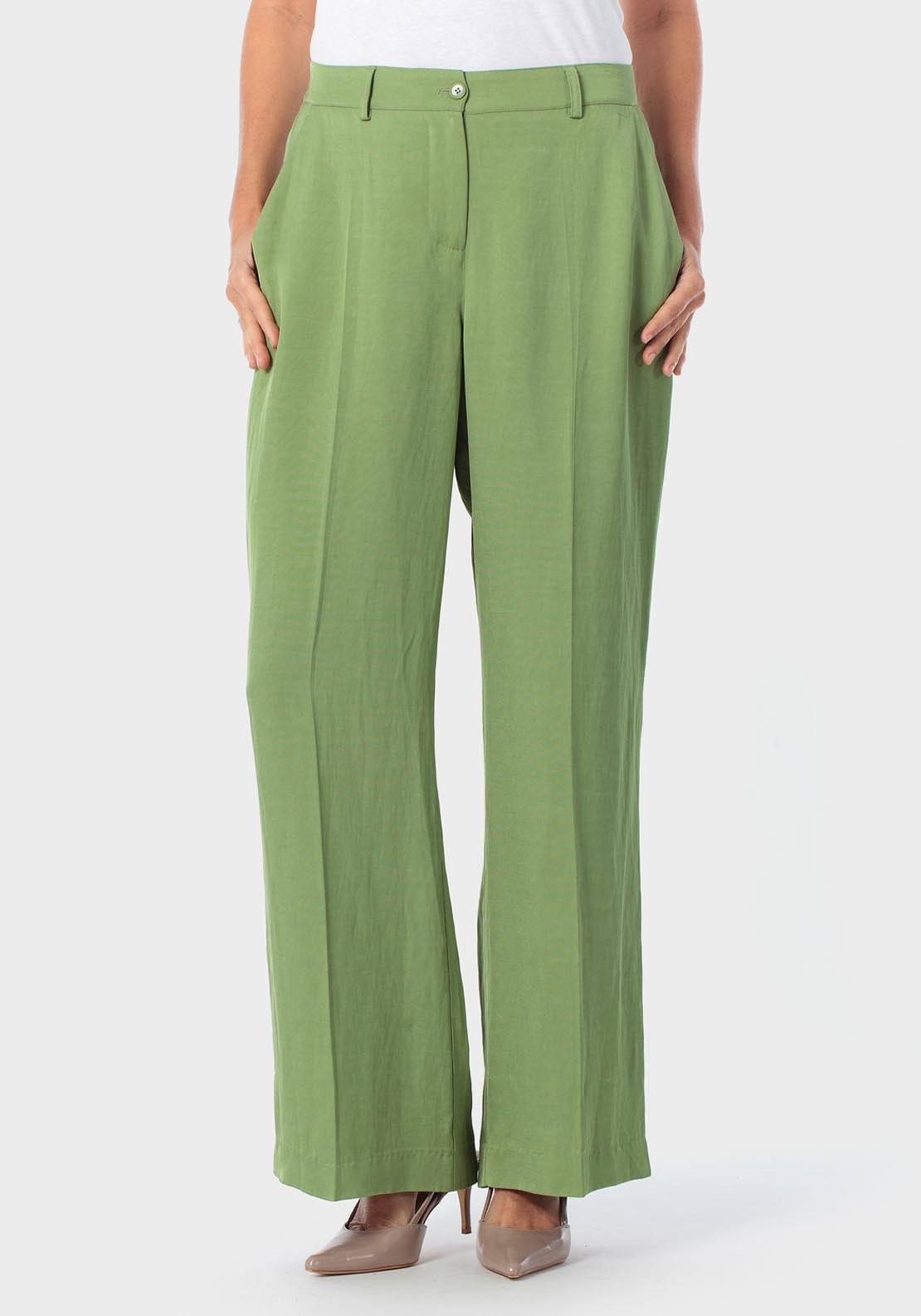 Wide Trousers - Green Forest