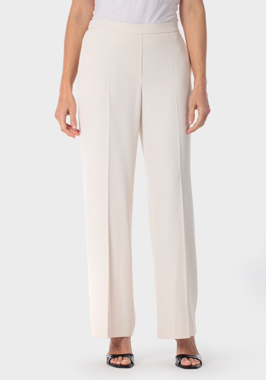 Wide Trousers - White