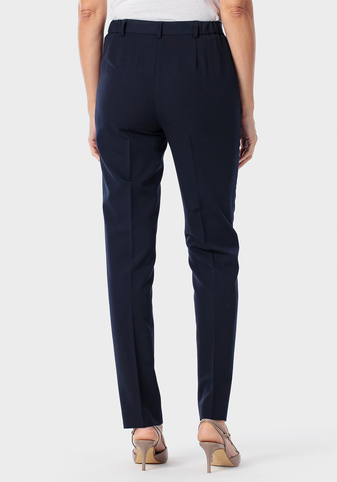 Viscose Trousers - Blue Navy