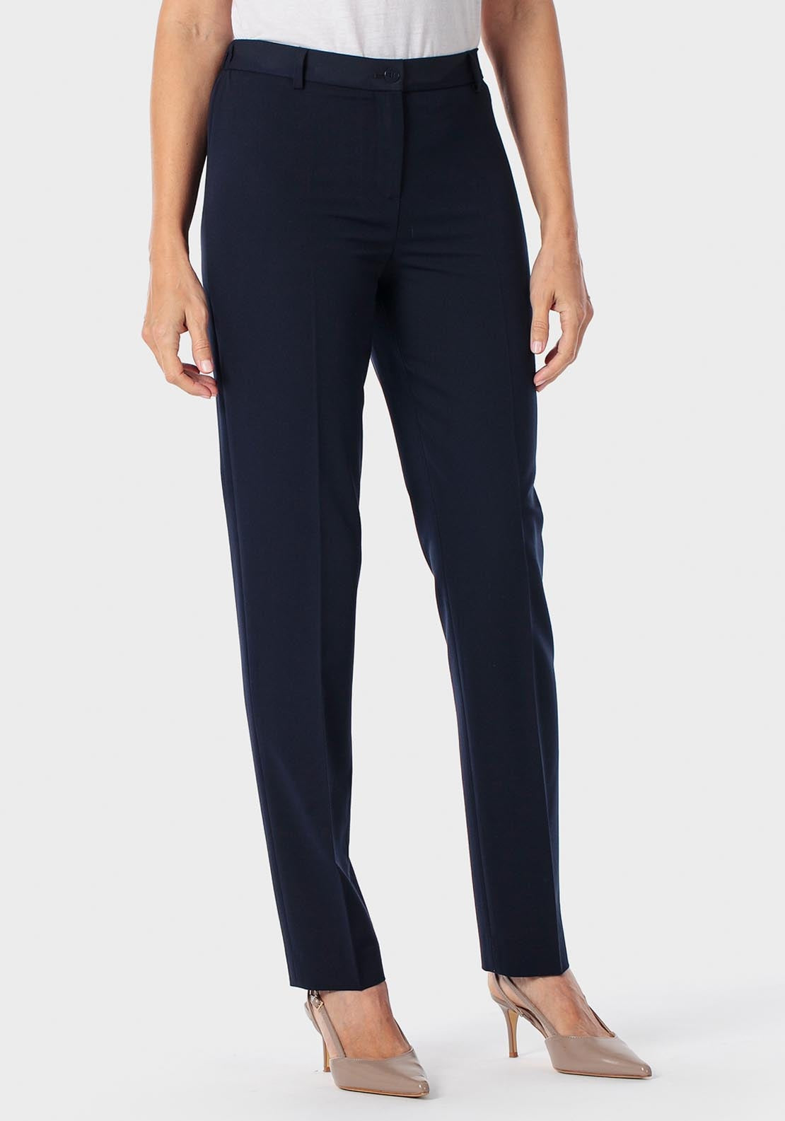 Viscose Trousers - Blue Navy