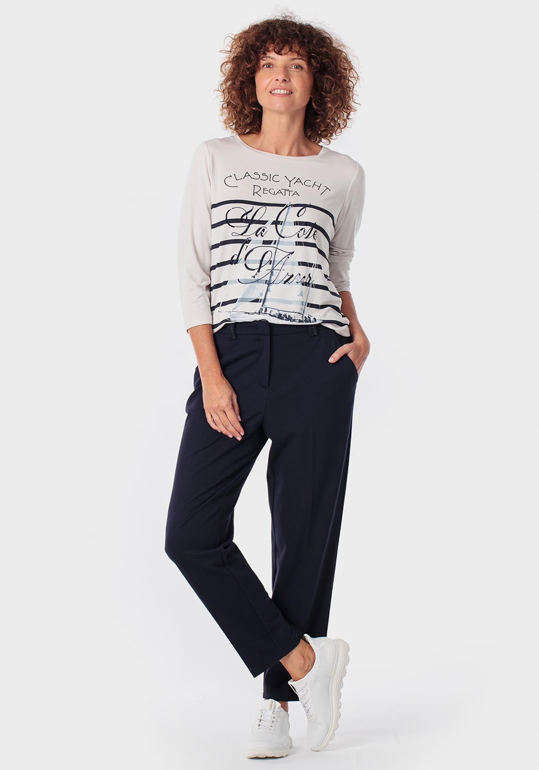 Ponte Di Roma Trousers - Blue Navy