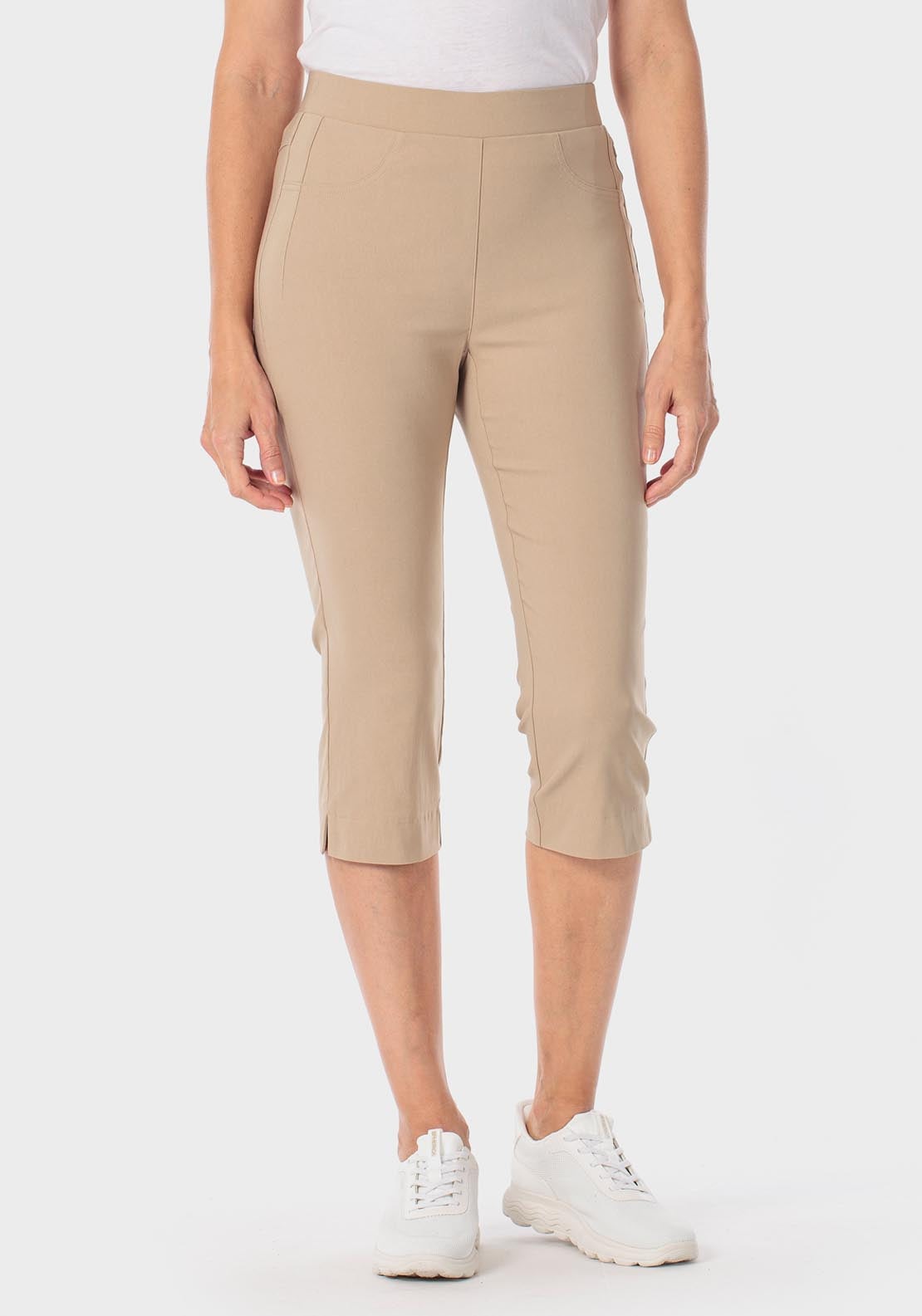 Bengaline Crop Trousers - Beige Sand