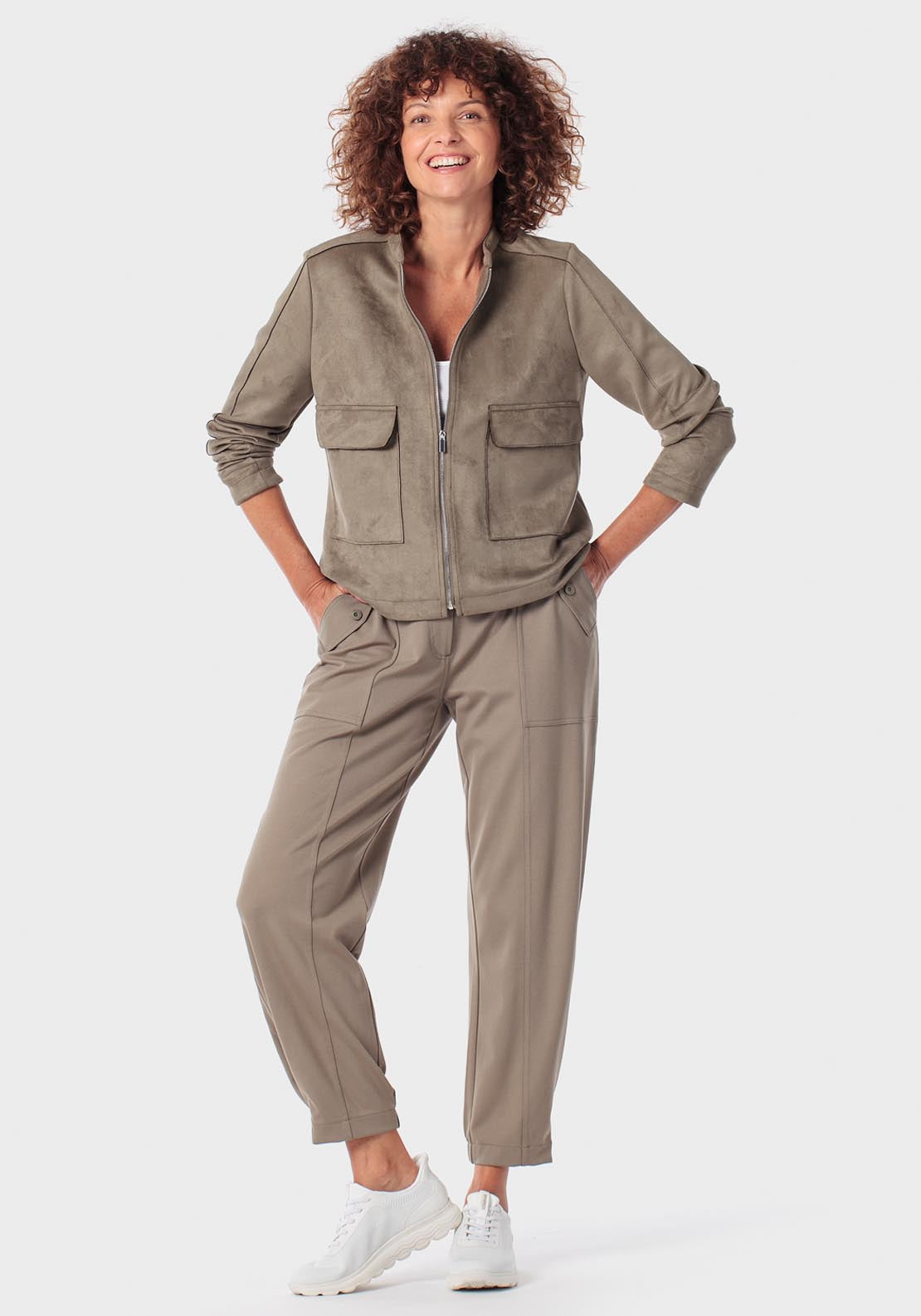 Ponte Di Roma Trousers - Green Khaki