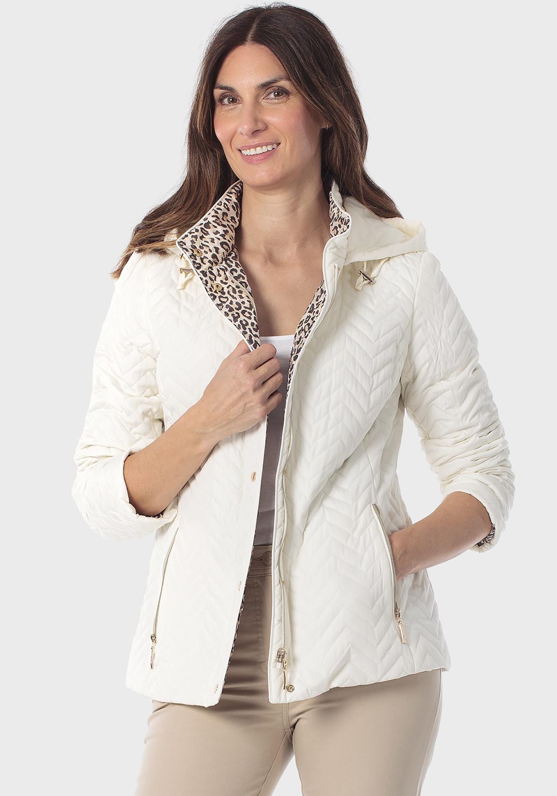 Reversible Parka - White Ivory