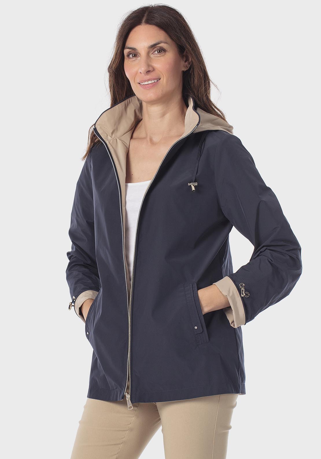 Reversible Parka - Blue Navy