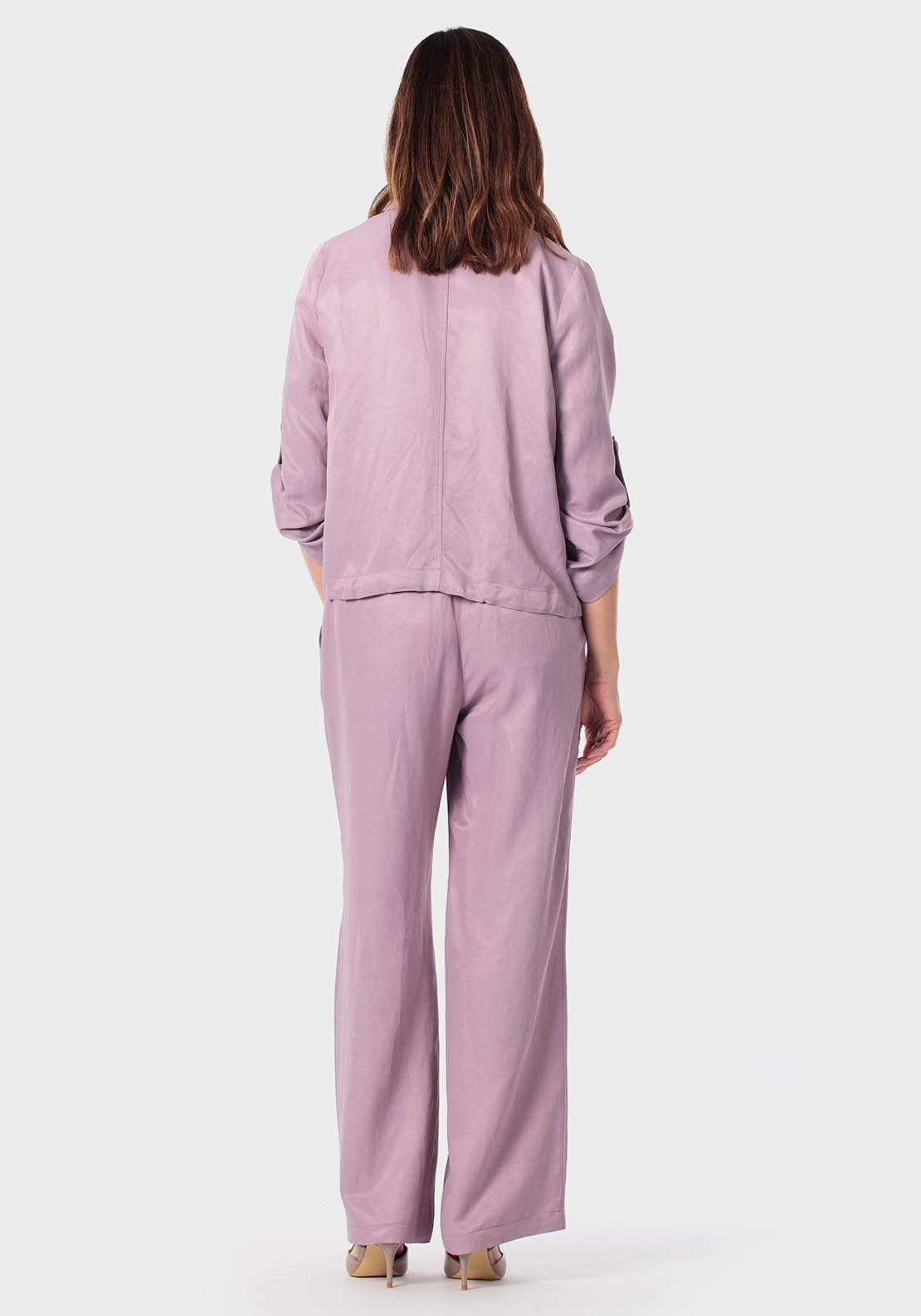 Roll Up Sleeve Overshirt - Lilac Powder