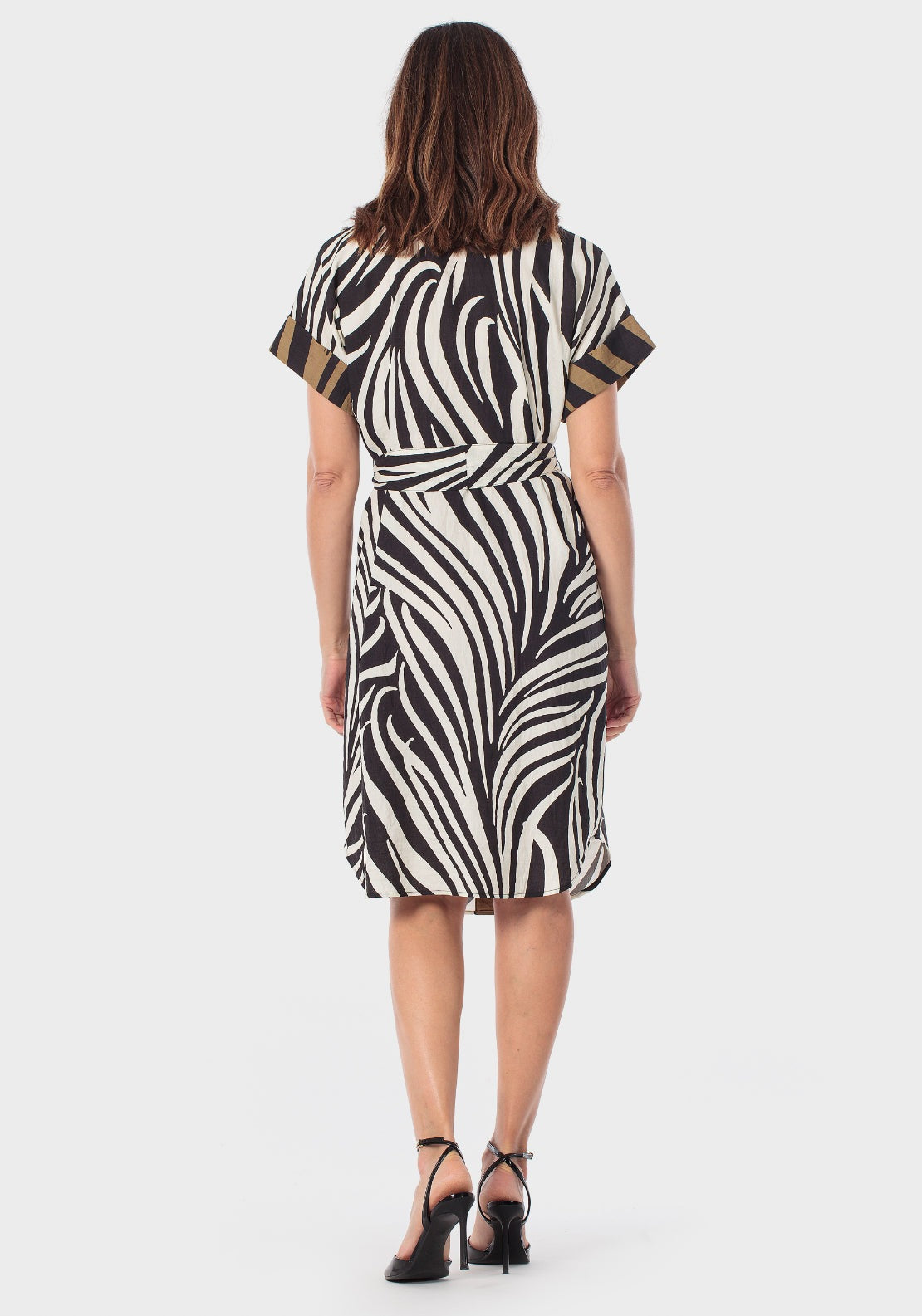 Zebra Print Dress - Black