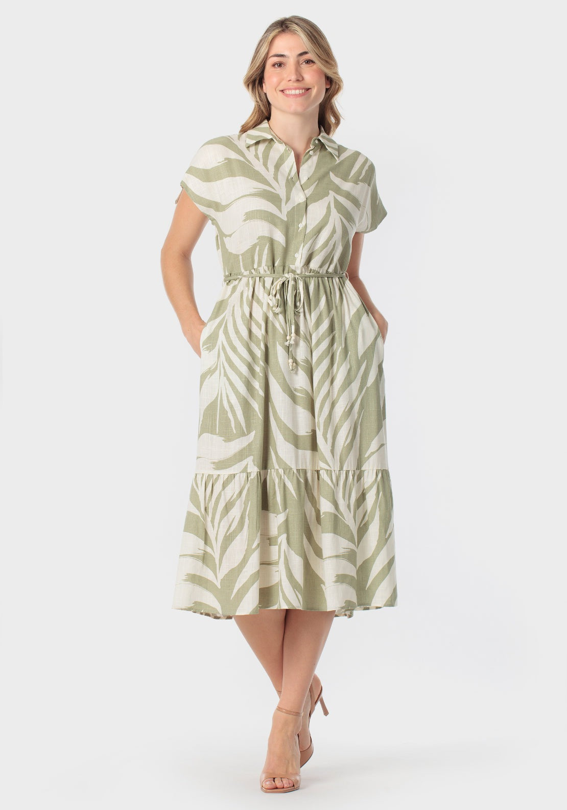 Printed Dress - Yellow