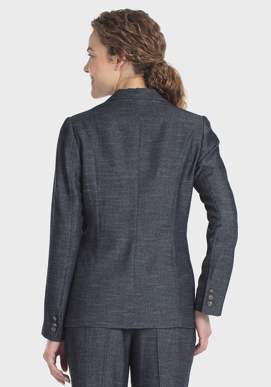 Denim Blue Blazer - Blue Denim