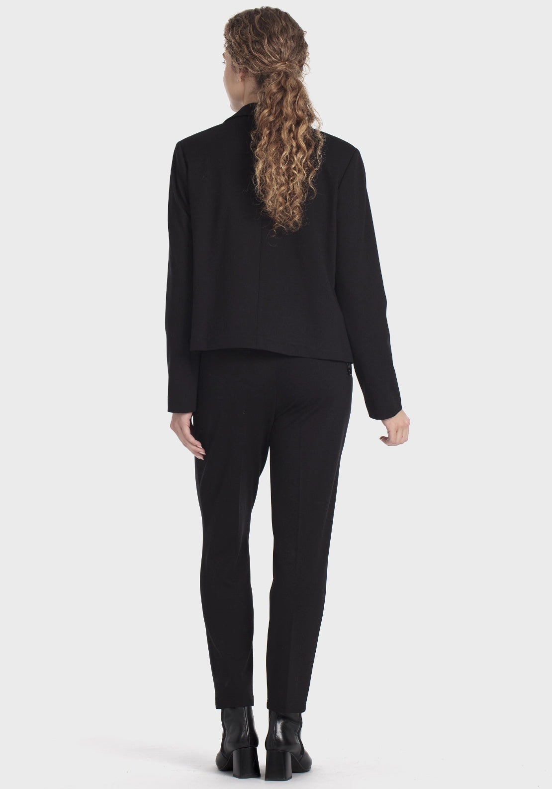 Buttoned Blazer - Black