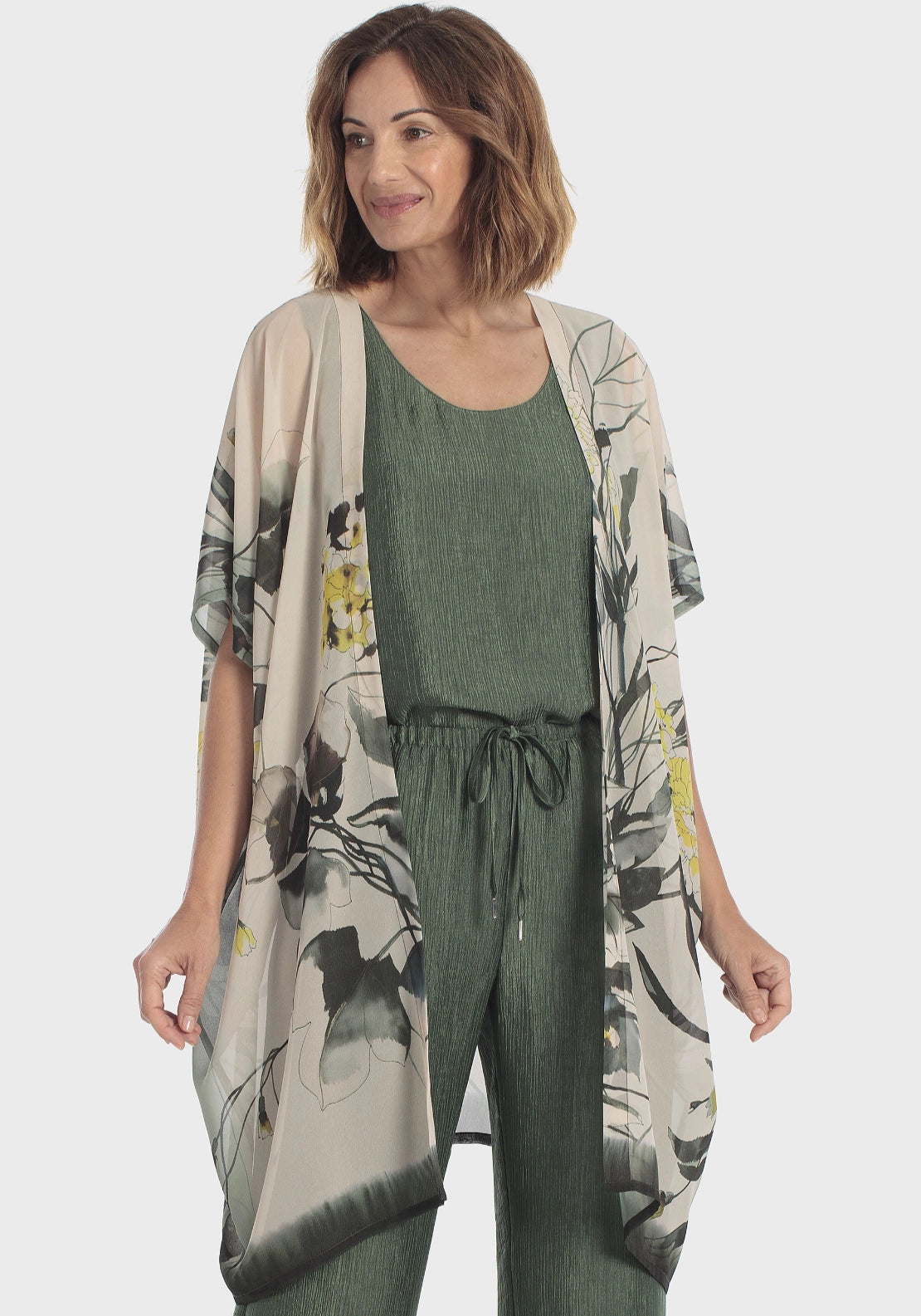 Printed Kimono - Green