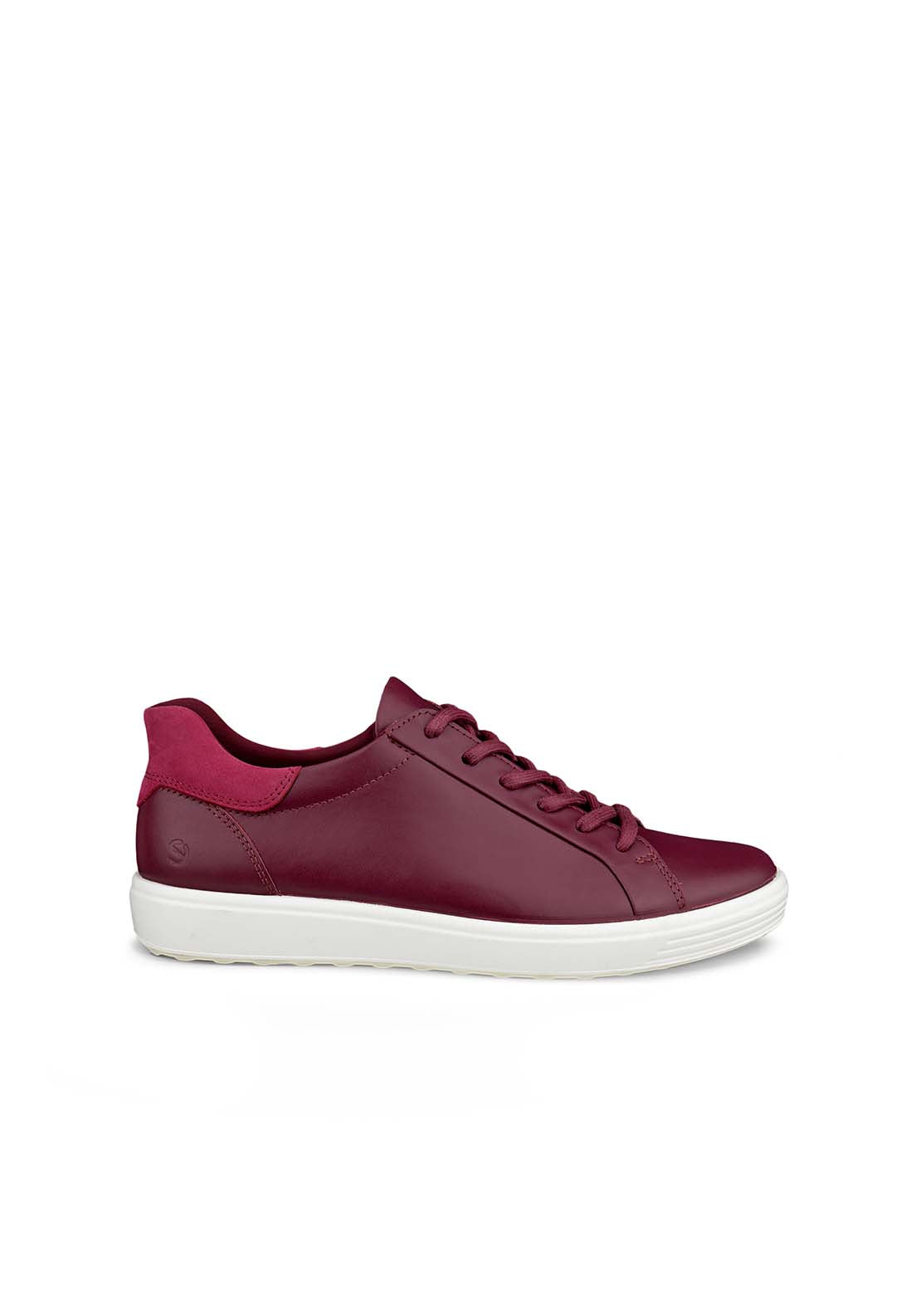 Ecco Soft 7 Casual Shoe - Dark Ruby Red Plum 1 Shaws Department Stores