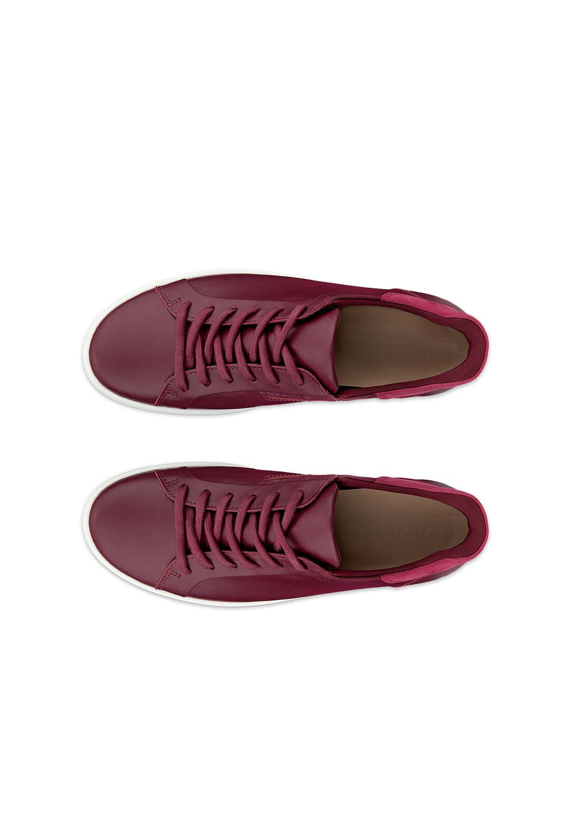 Ecco Soft 7 Casual Shoe - Dark Ruby Red Plum 2 Shaws Department Stores