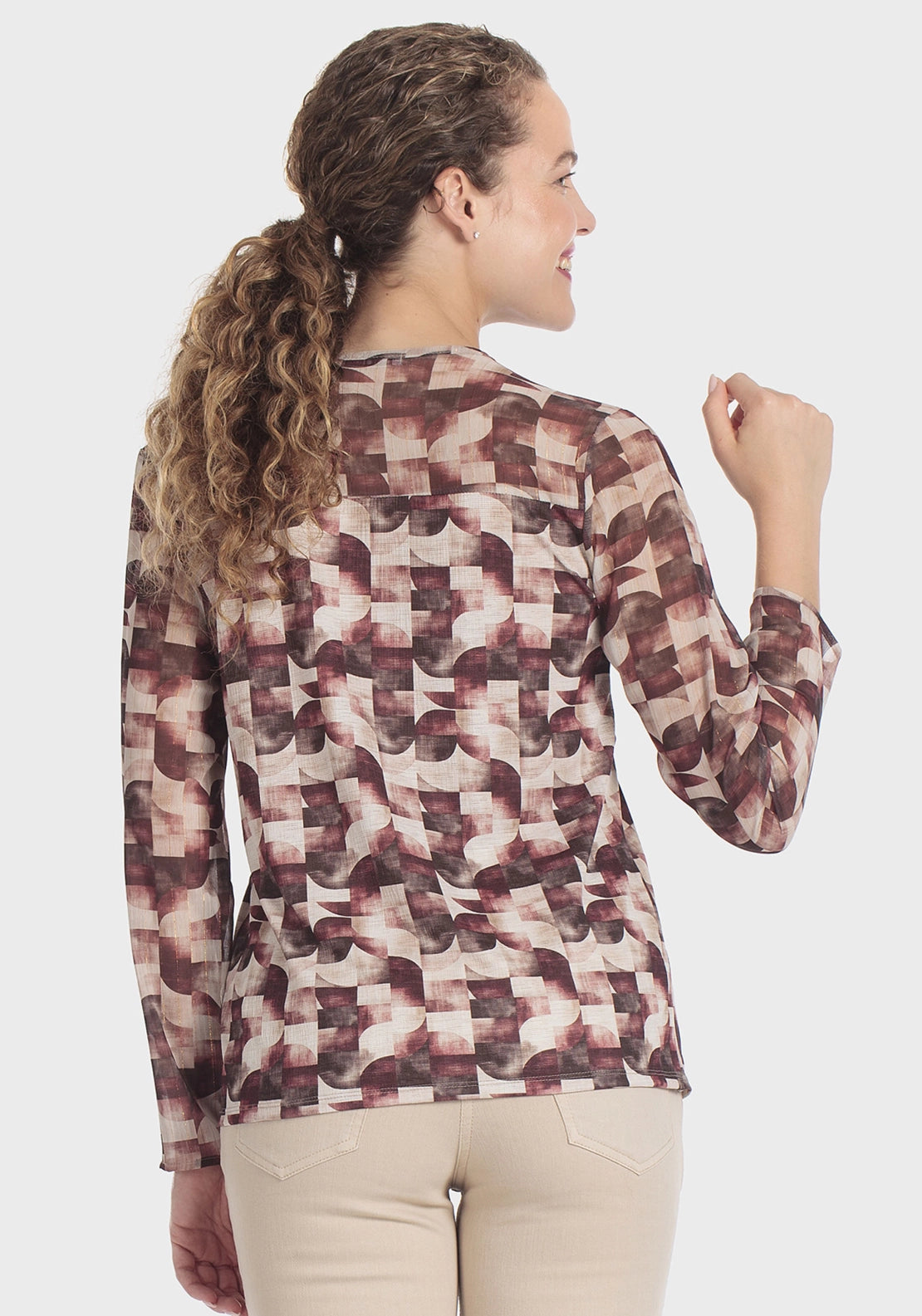 Zipper T-Shirt - Purple Mulberry