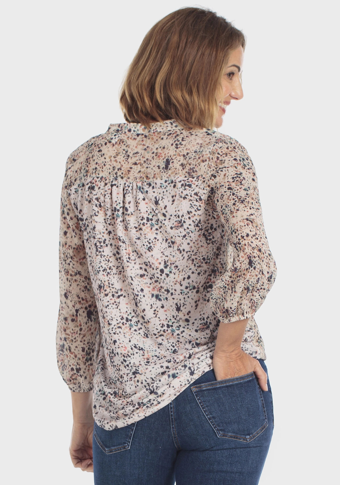 Paisley Printed T-Shirt - Beige