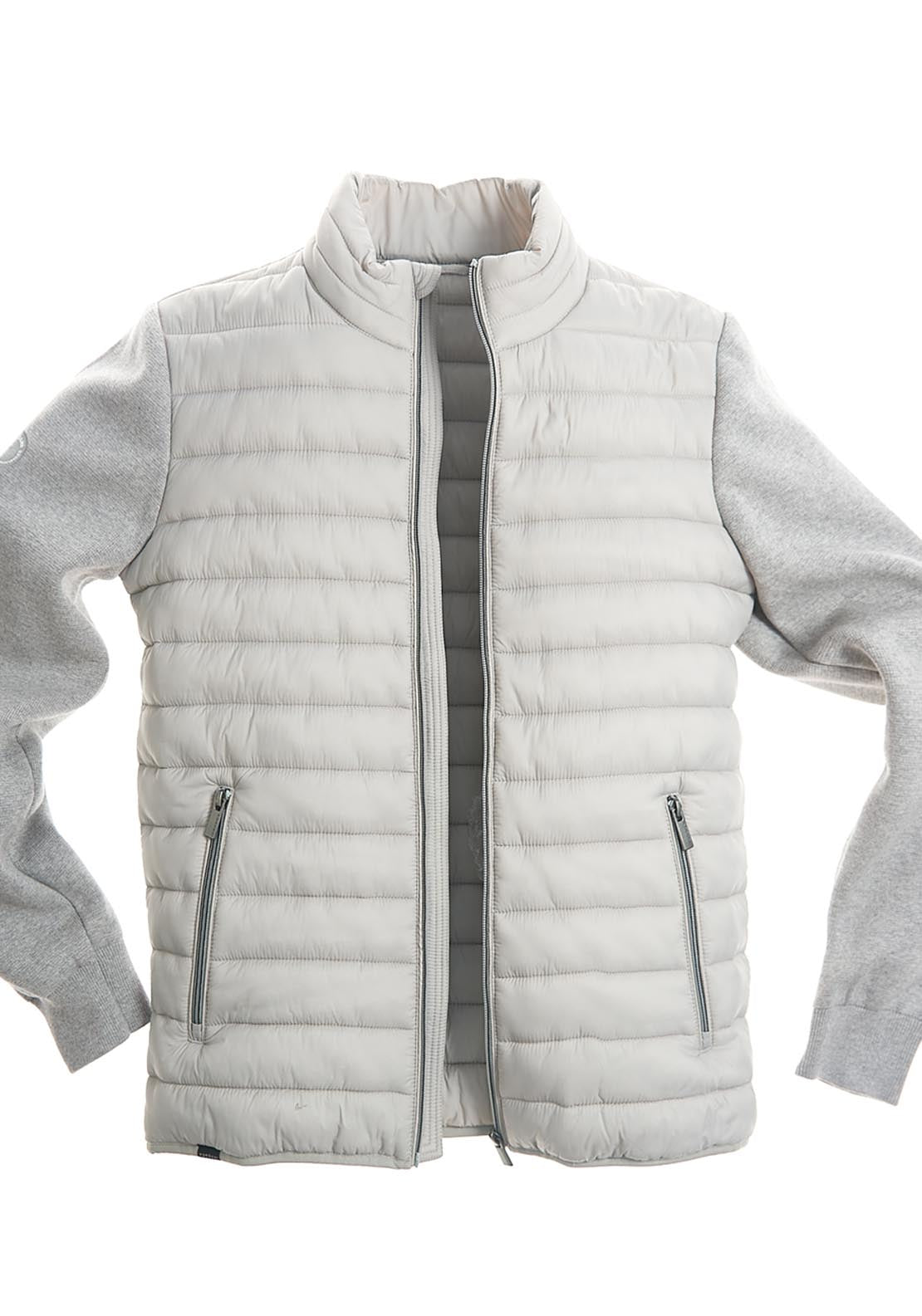 Vedoneire Padded Hybrid Jacket - Grey 2 Shaws Department Stores