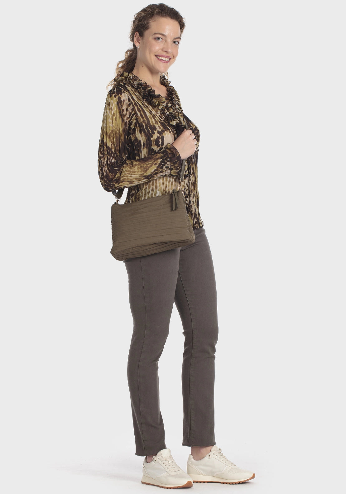 Nylon Shoulder Bag - Green
