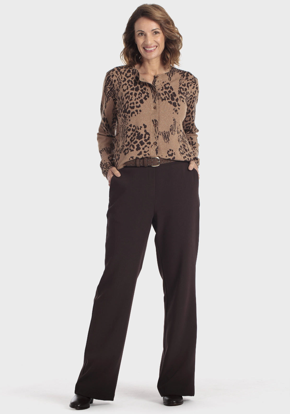 Brown Trim Detail Belt - Brown