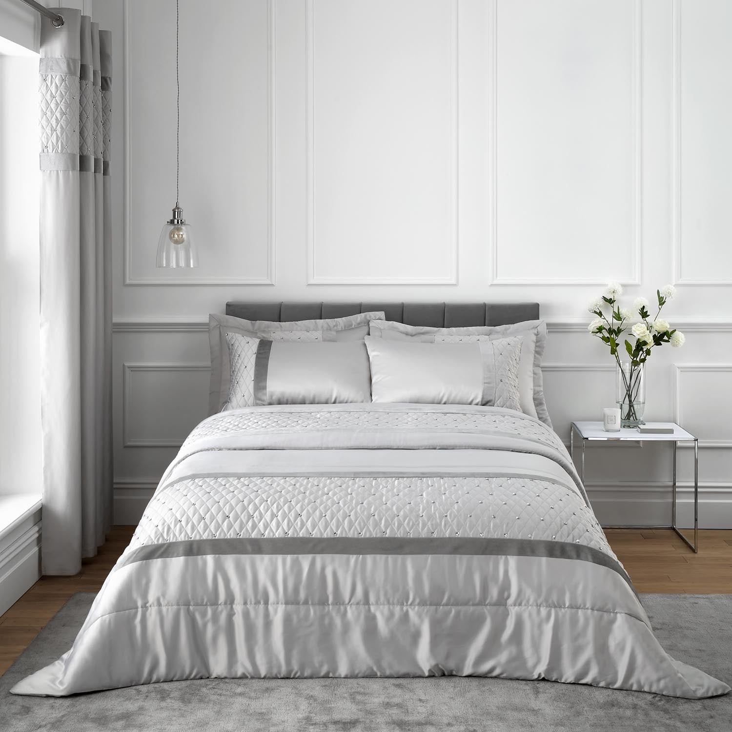 Catherine Lansfield Sequin Cluster Duvet Cover Set 1 Shaws Department Stores