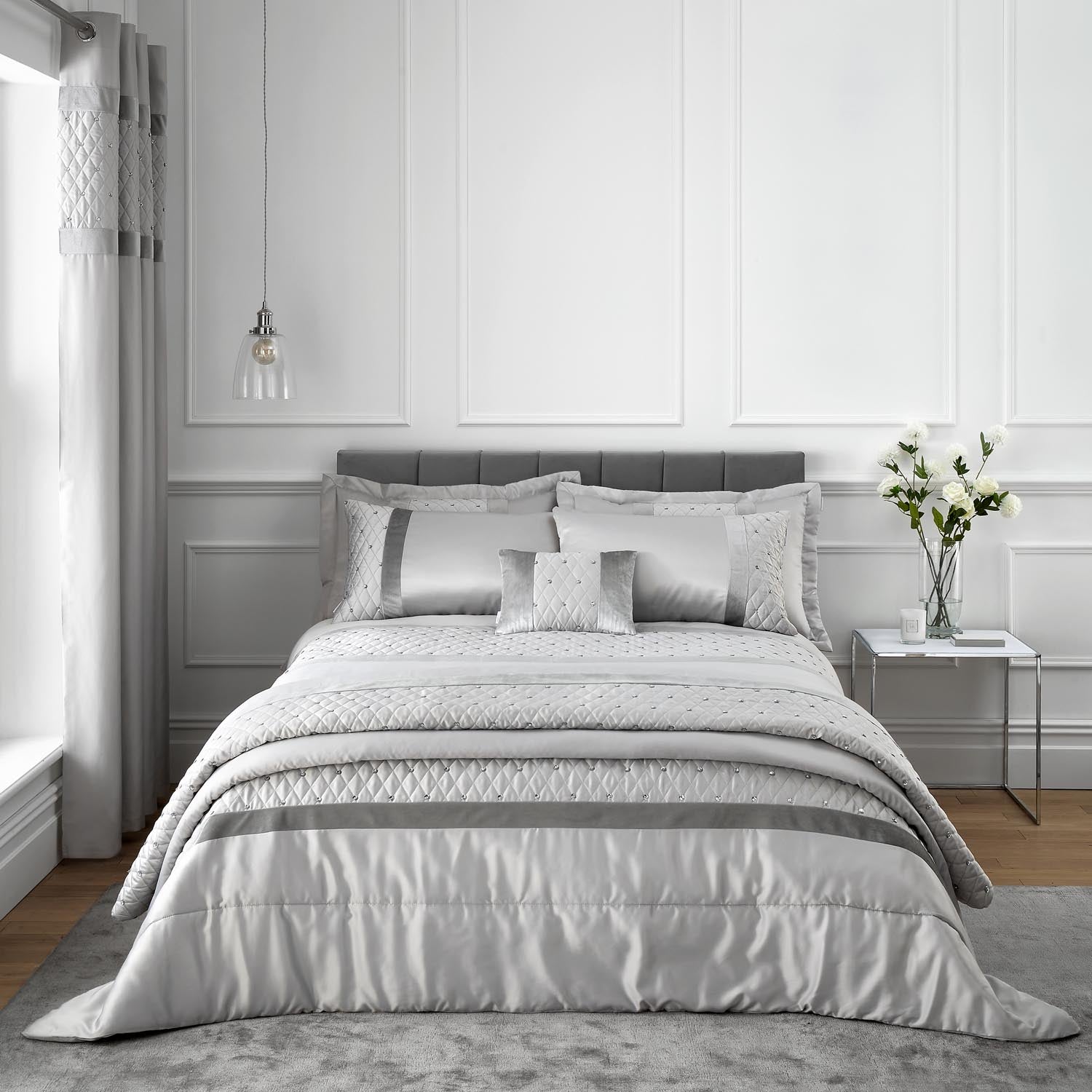 Catherine Lansfield Sequin Cluster Duvet Cover Set 3 Shaws Department Stores