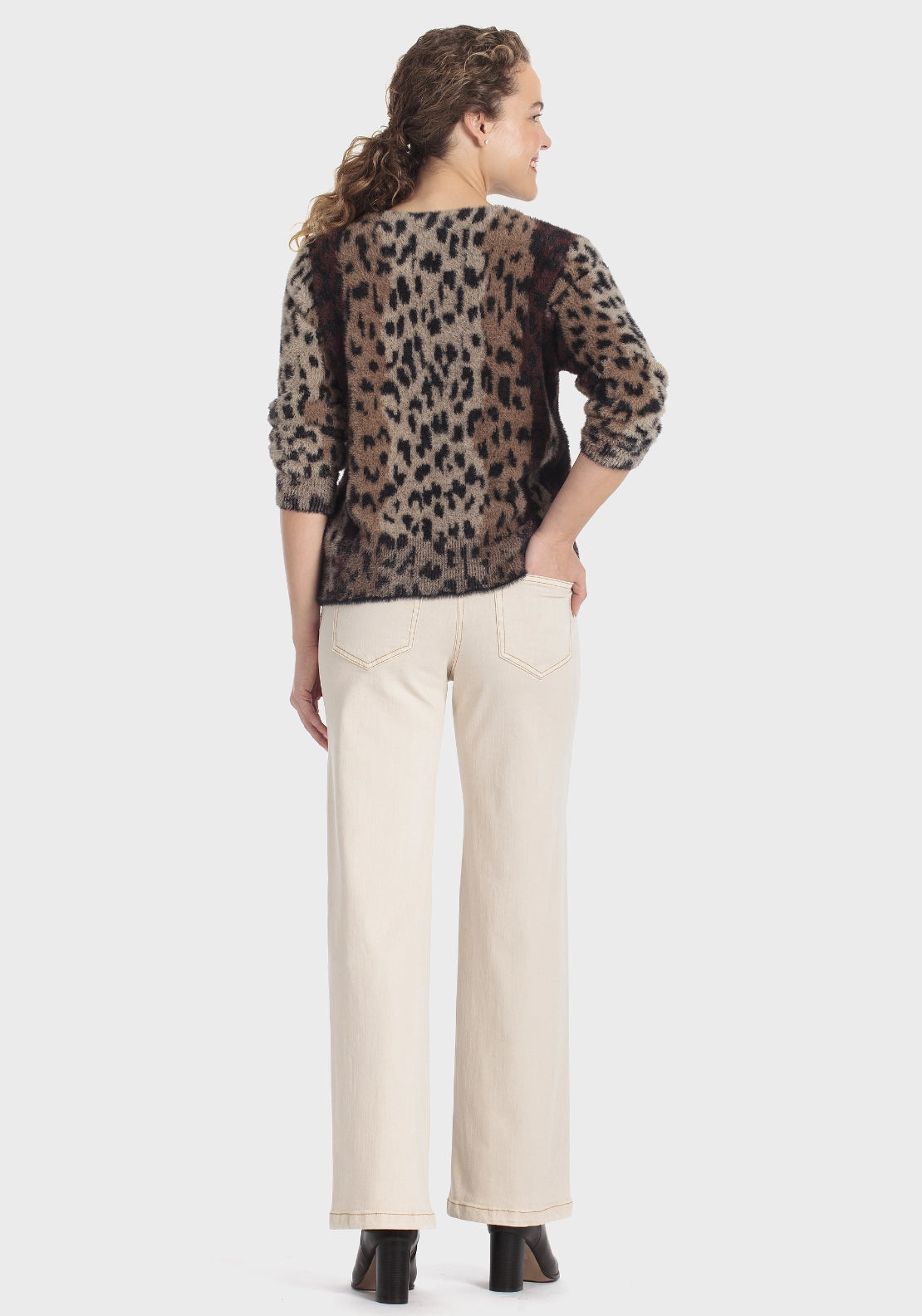 Animal Print Jacket - Brown