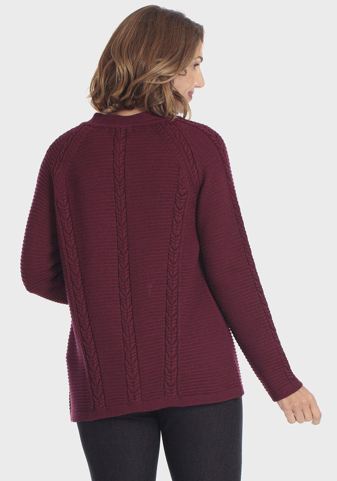 Jacket With Braids - Red Dark