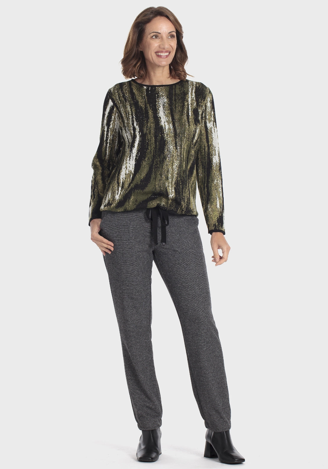 Rhinestone Fantasy Sweater - Green