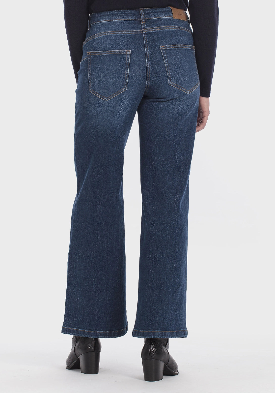 Wide Leg Jeans - Blue Denim