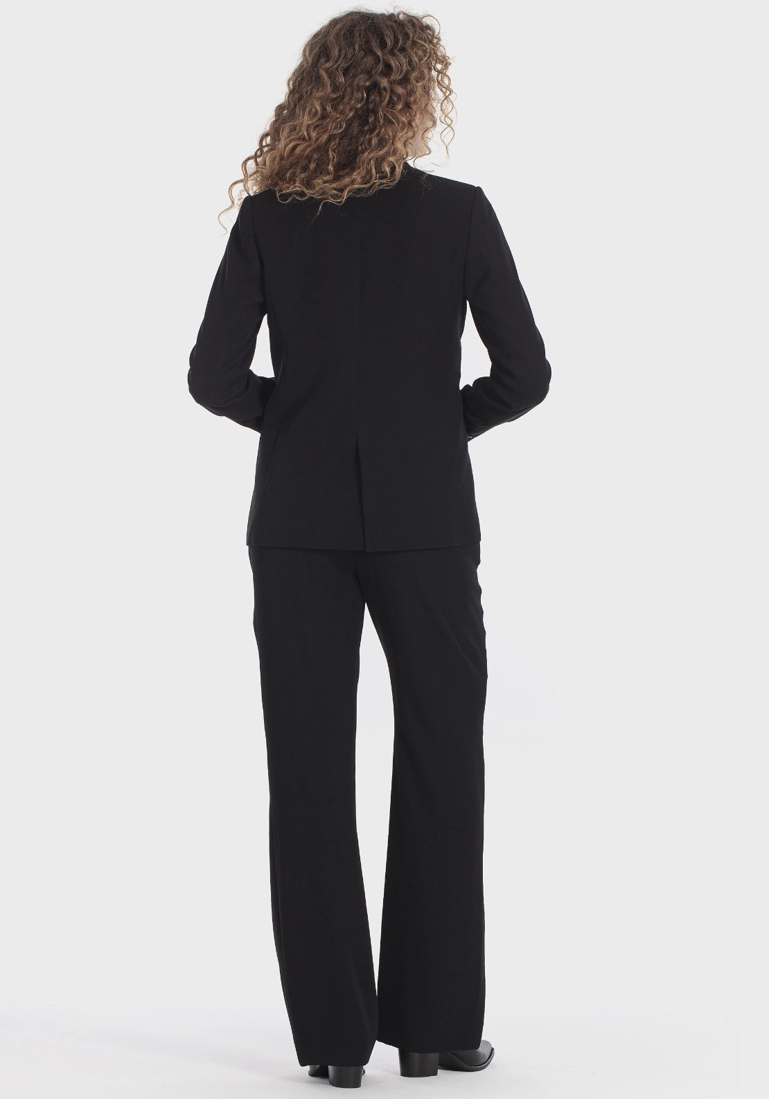 Black Elastic Trousers - Black