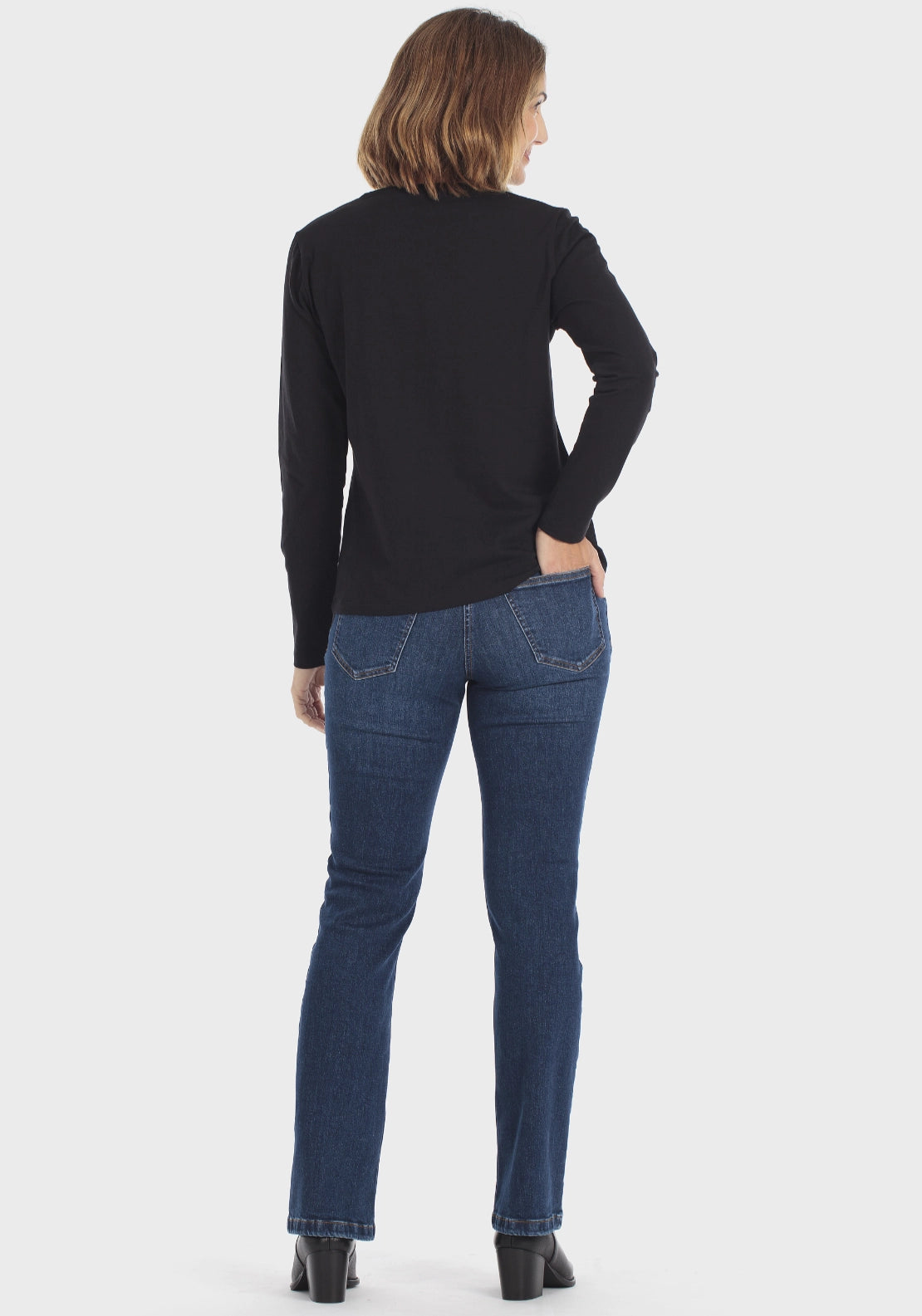 Classic Five Pocket Flare Jeans - Blue Denim