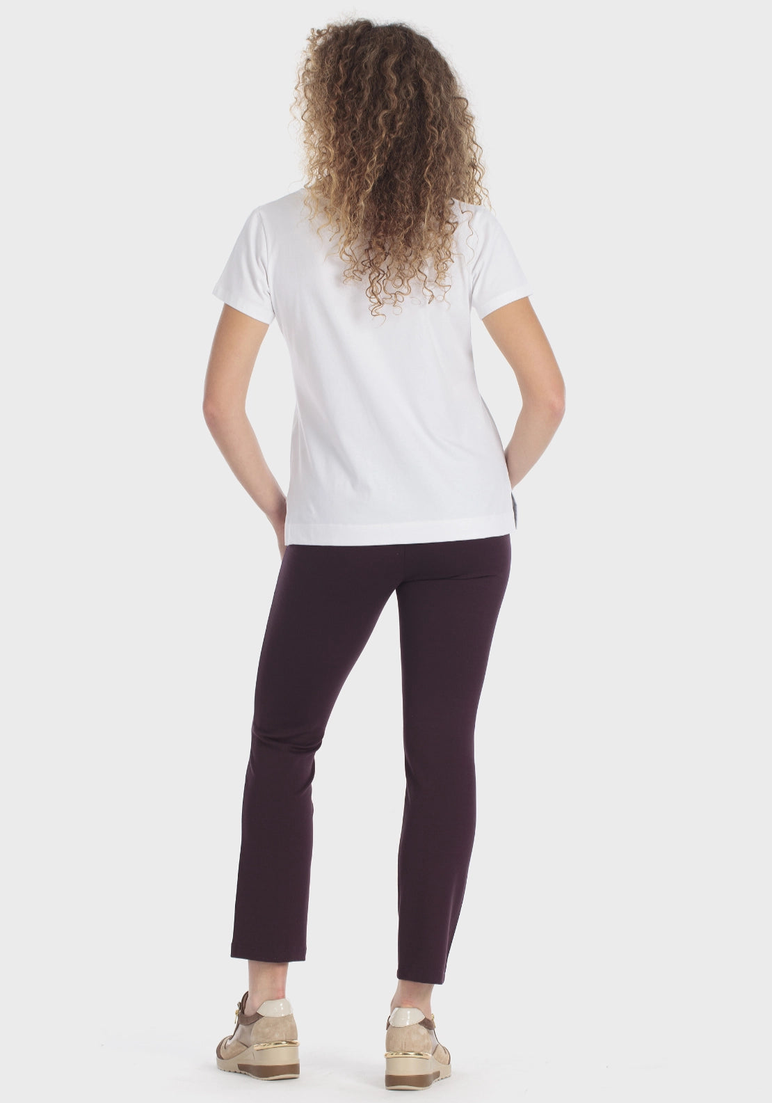 Ponte Di Roma Trousers - Purple Mulberry