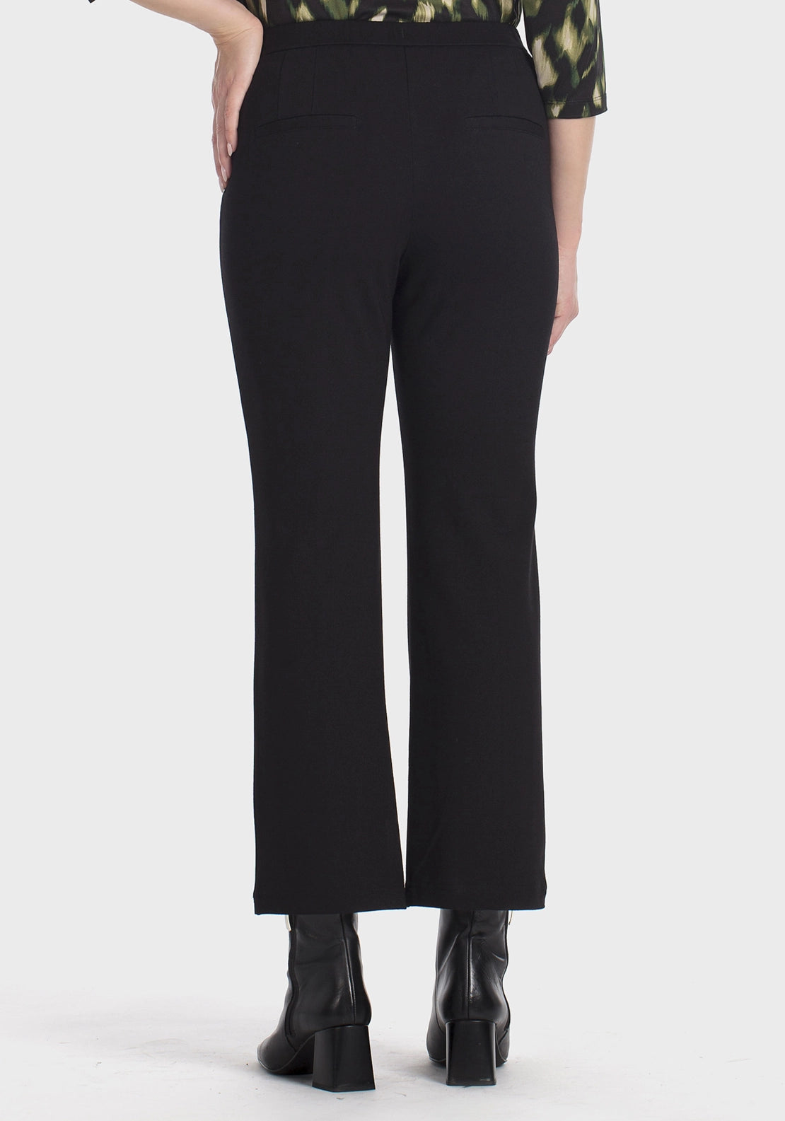 Flare Ponte Di Roma Trousers - Black