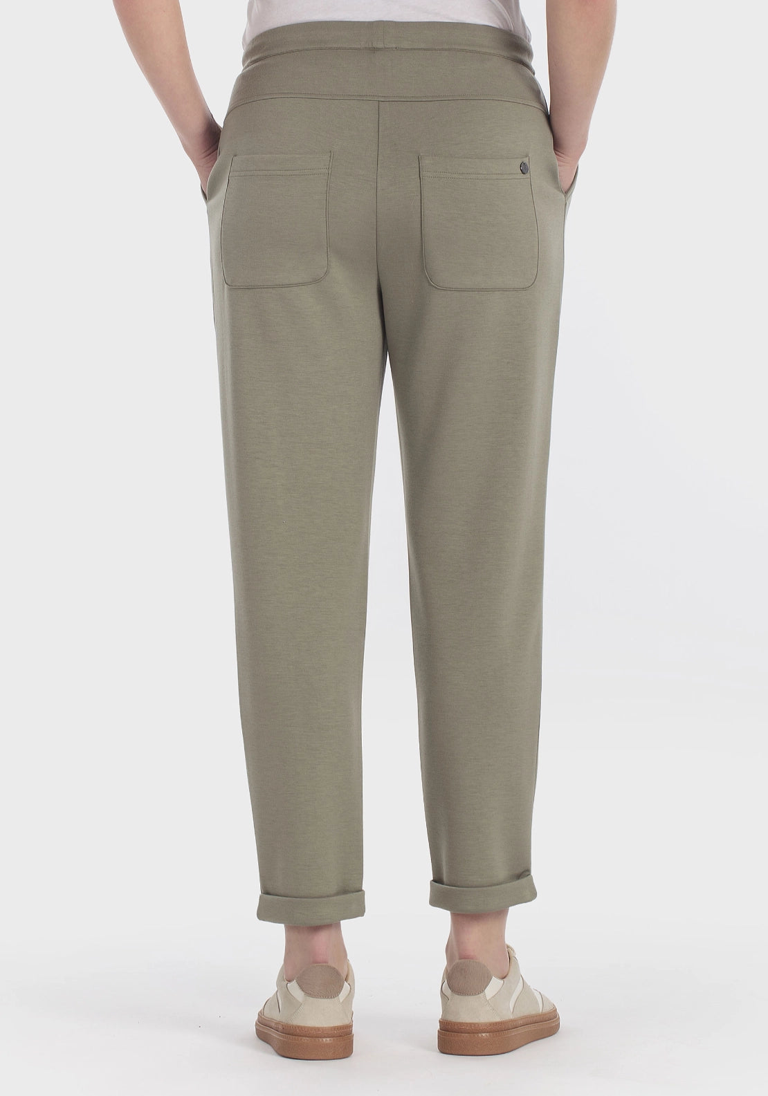 Khaki Drawstring Trousers - Green