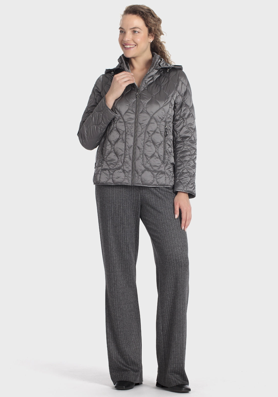 Parka With Hood - Grey