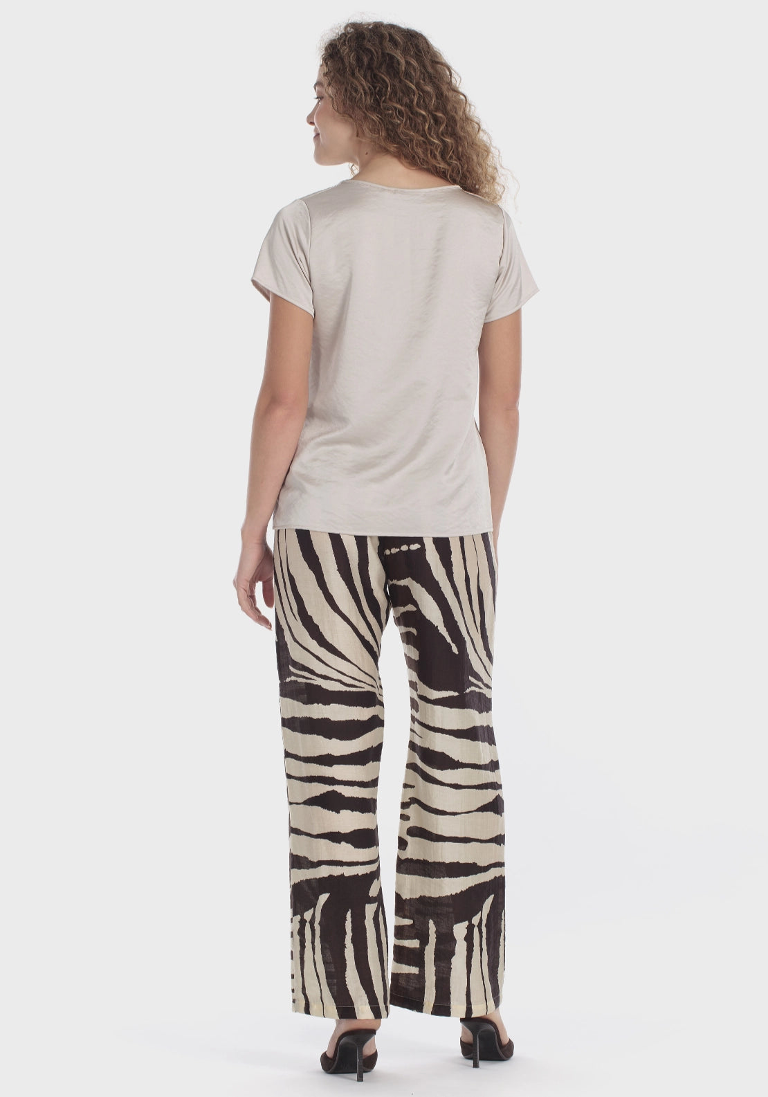 Satin Style T-Shirt - White