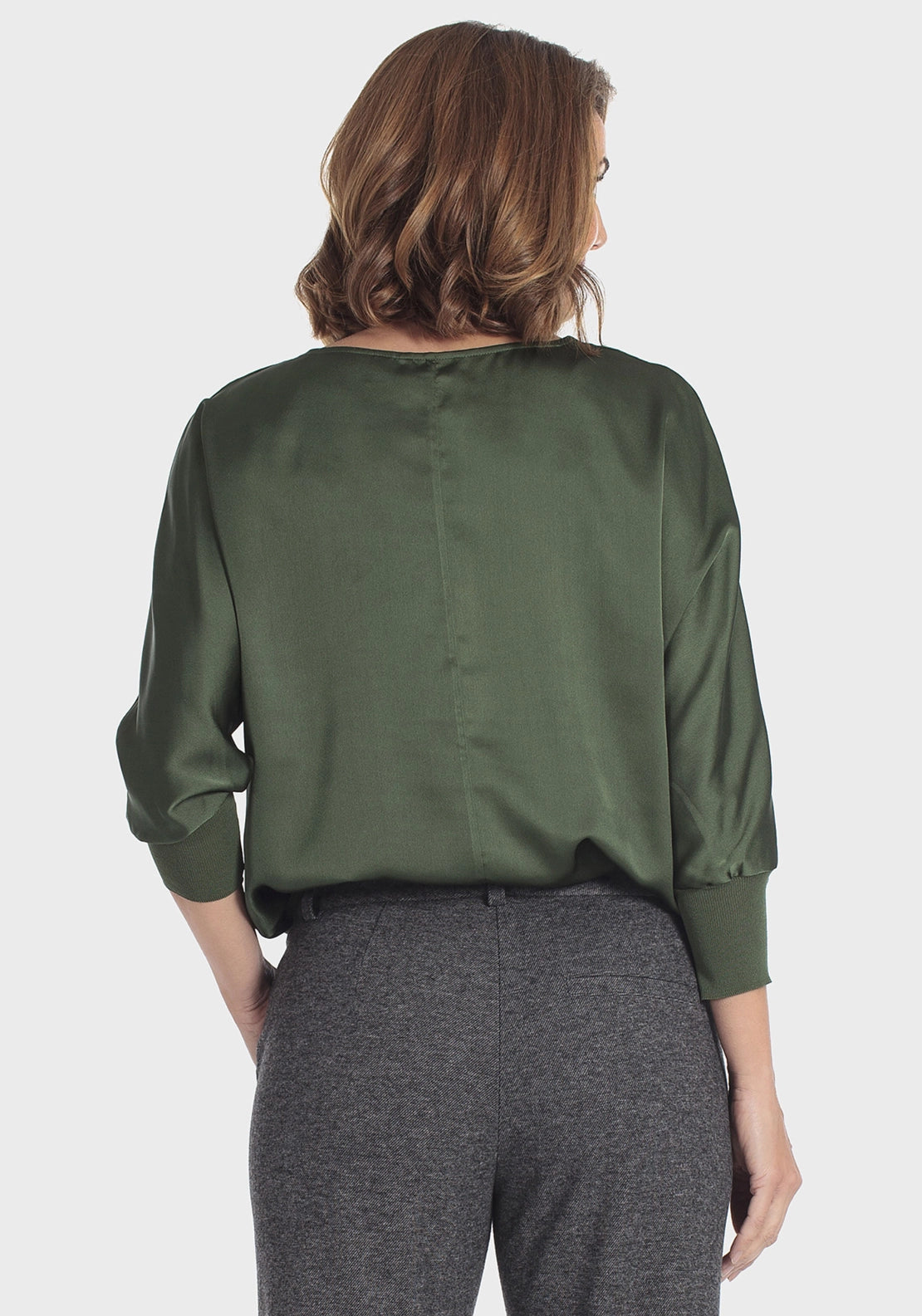 Satin Top - Green Bottle