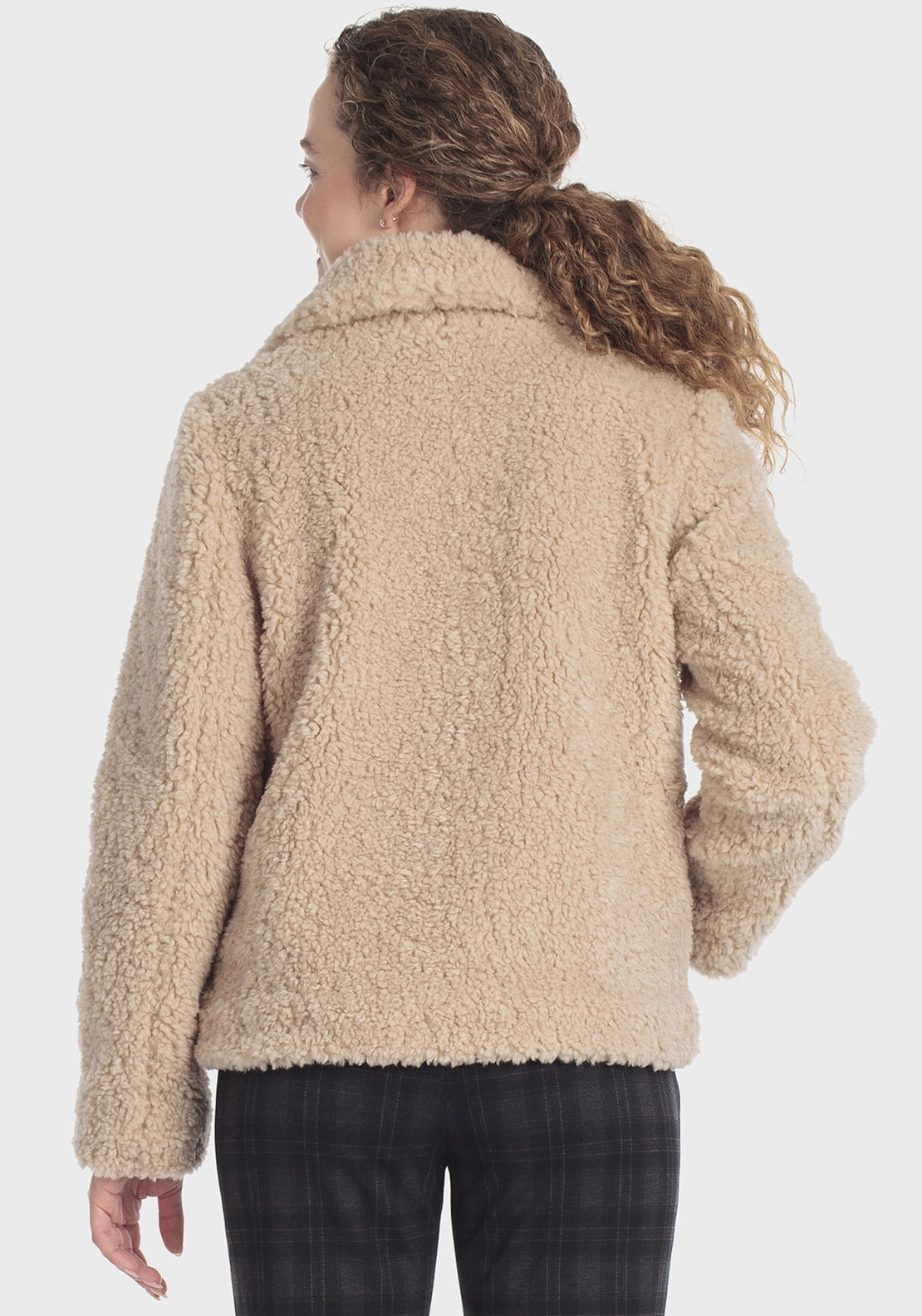 Beige Three Quarter Length Coat - Beige