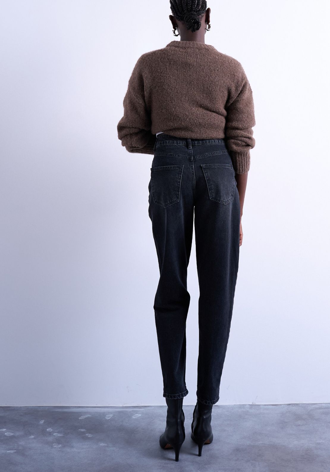 Topshop Molly Jean - Black Denim 2 Shaws Department Stores