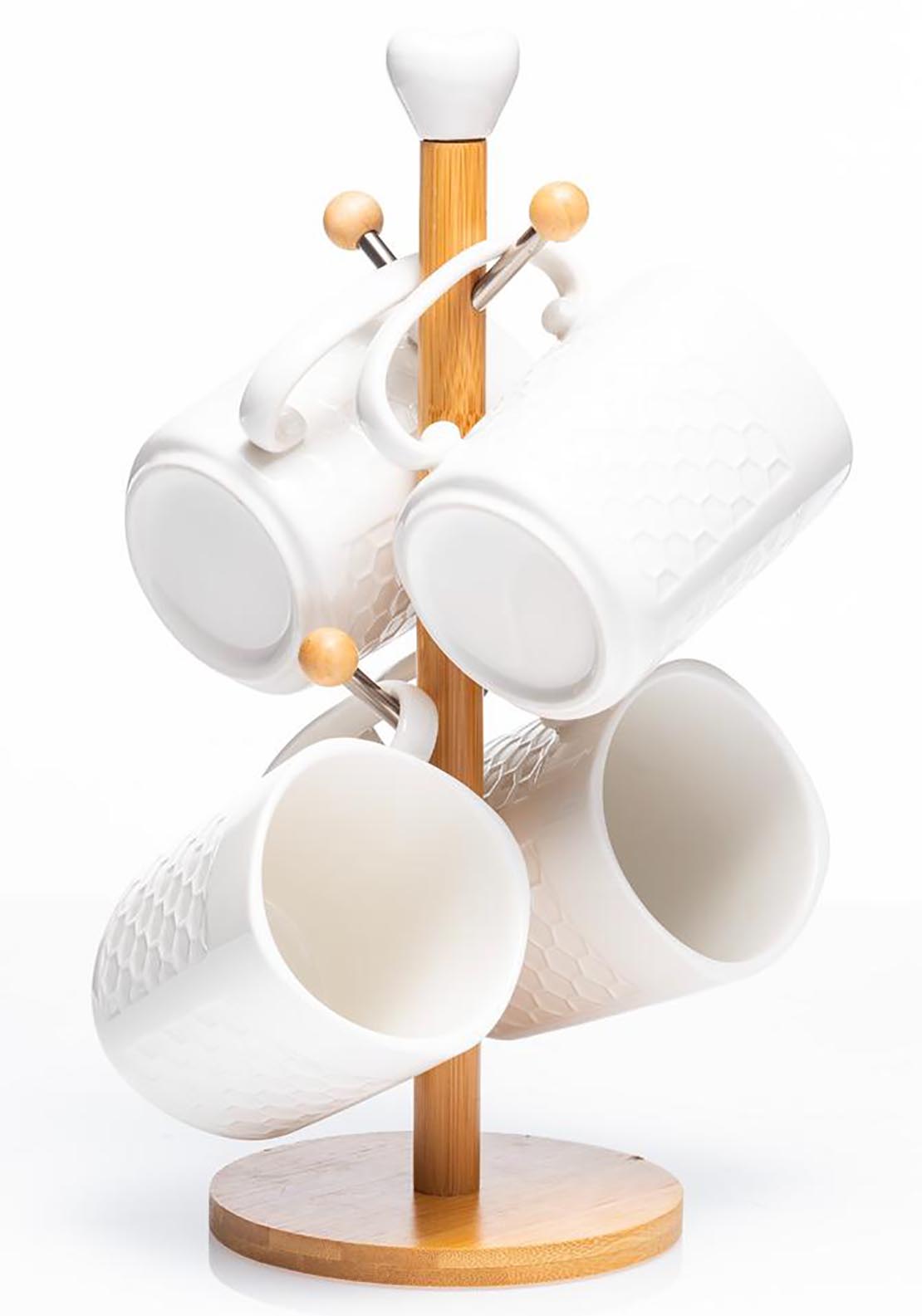 Newgrange Living 4-Piece White Ceramic Mug Set 1 Shaws Department Stores