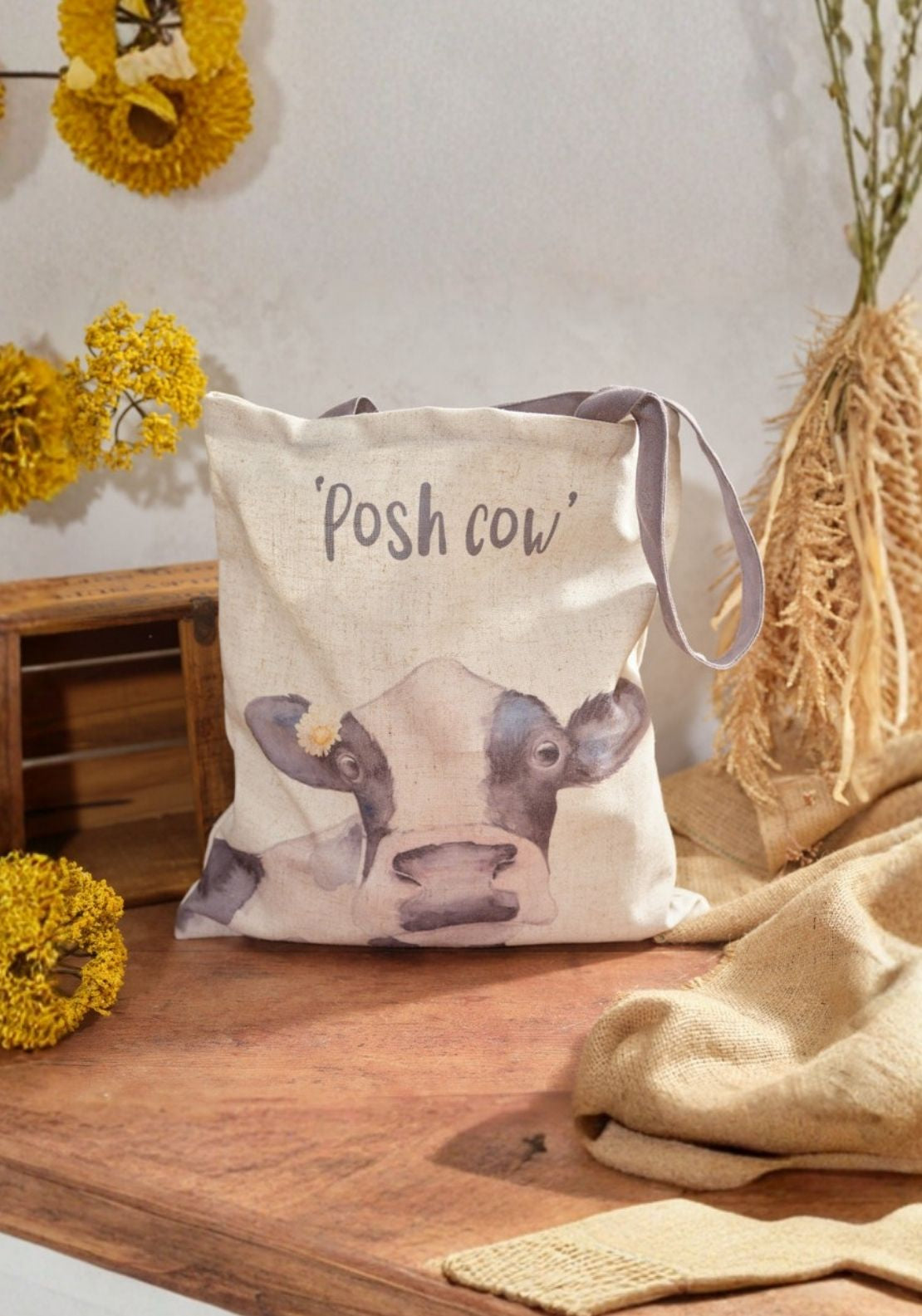 The Home Collection Posh Cow Tote Bag - Multi 1 Shaws Department Stores