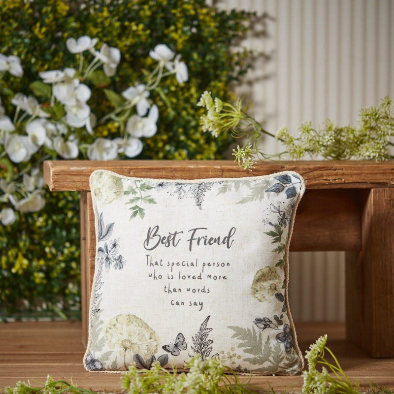 The Home Collection Spring Cottage Friend Cushion - Green Dandelions 1 Shaws Department Stores