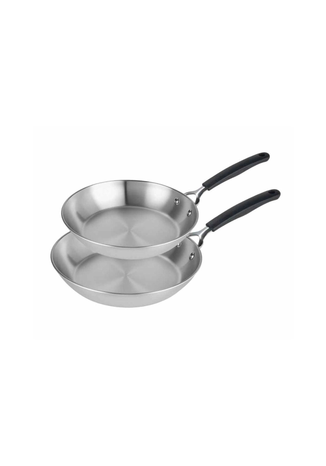Made To Last Stainless Steel Frypan Twin Pack 21cm & 29cm - Stainless Steel