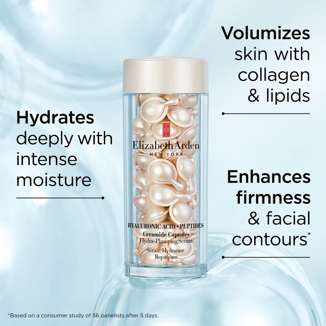 Elizabeth Arden Hyaluronic Acid + Peptides Ceramide Capsules Hydra-Plumping Serum 6 Shaws Department Stores