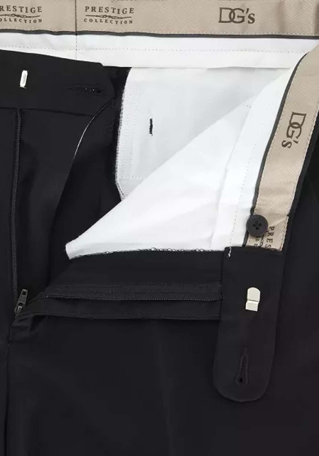 Douglas & Grahame San Remo Plain Trousers - Black 2 Shaws Department Stores