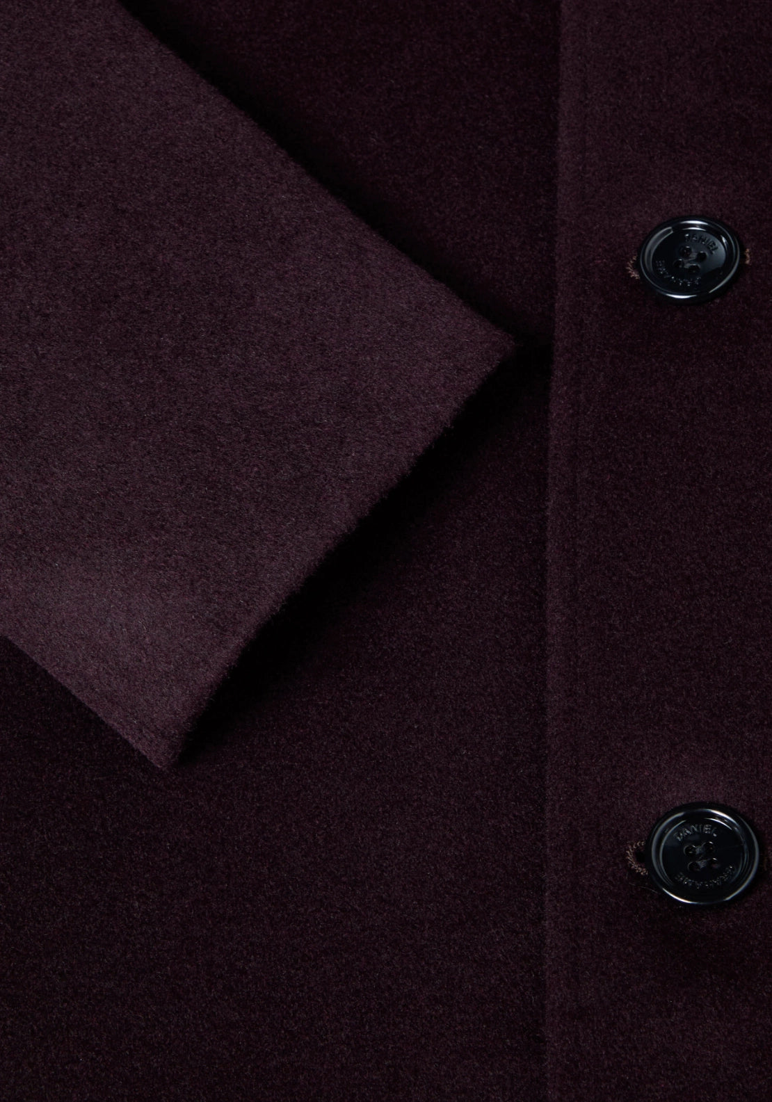 Watson 3/4 Wool Coat - Red