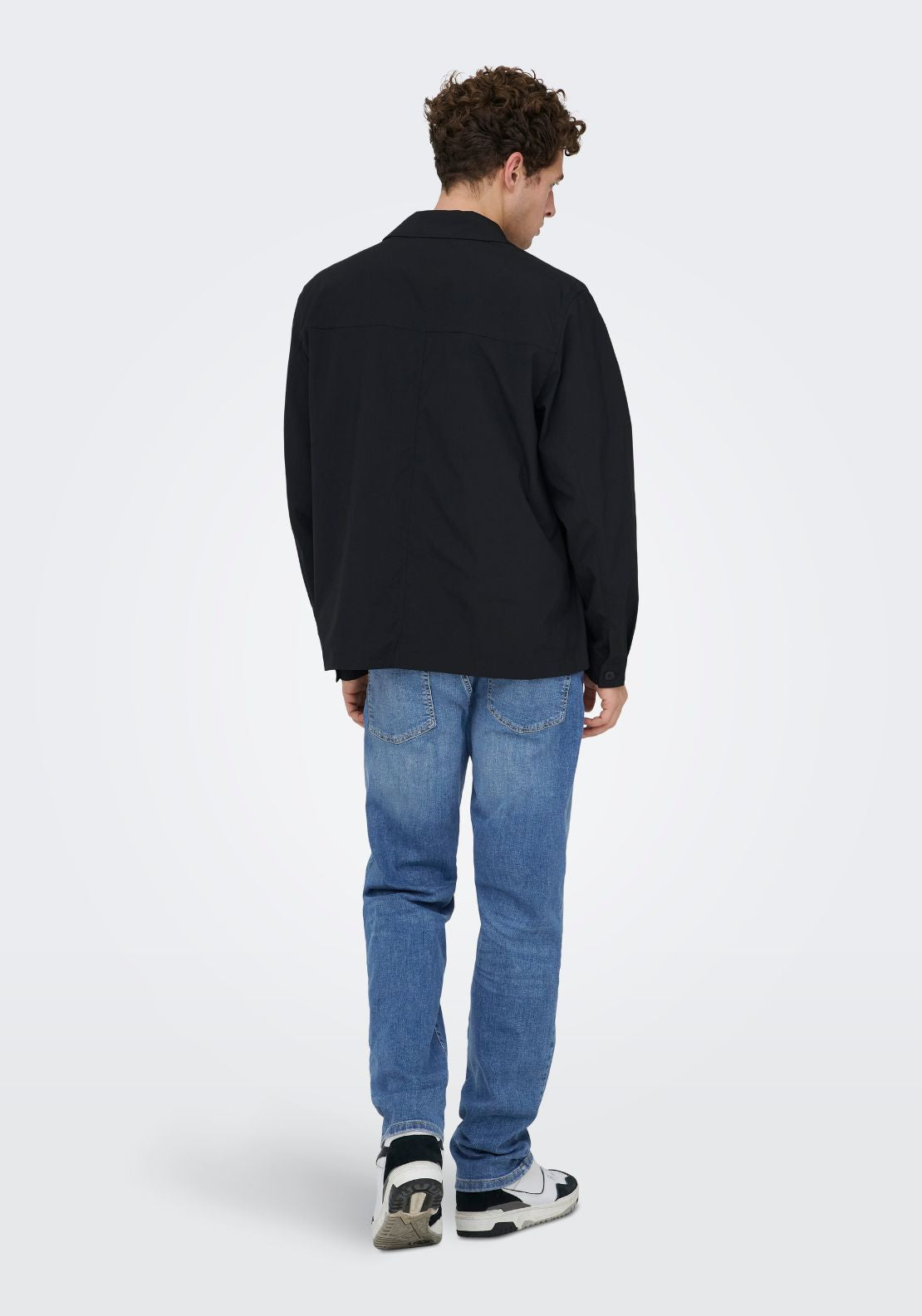 Only & Sons Mid Waist Regular Fit Jeans - Blue 4 Shaws Department Stores