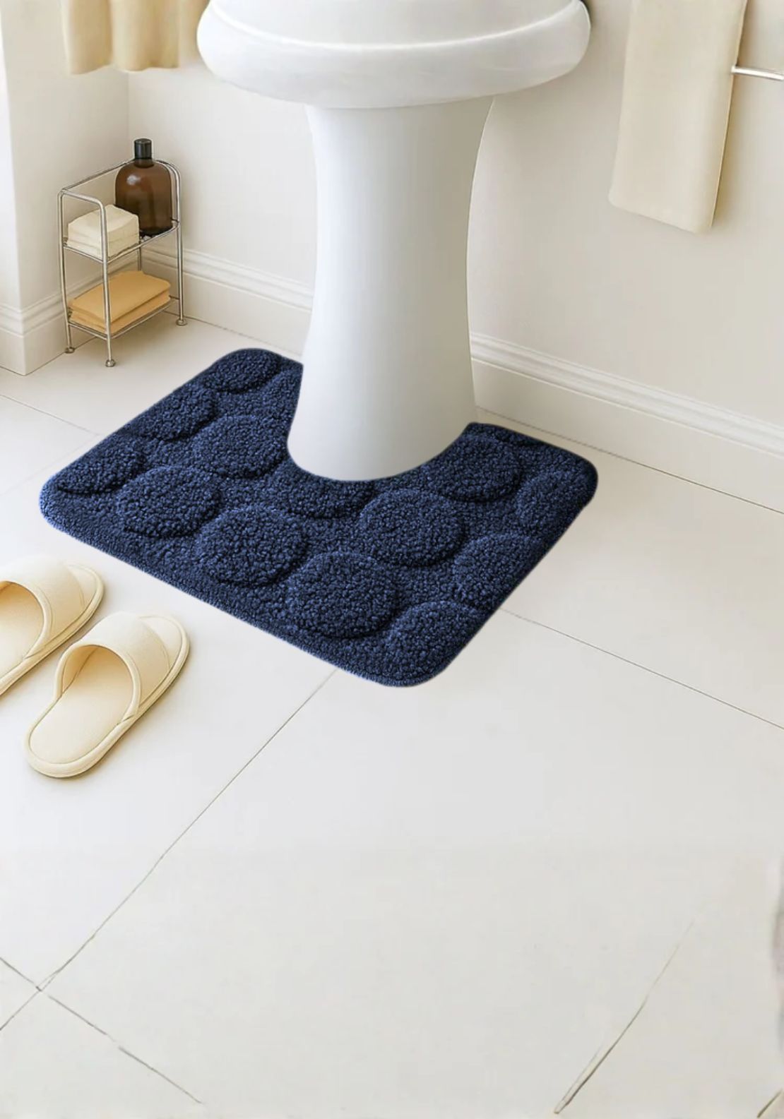 The Home Collection Cobla Collection Non-Slip Soft Absorbent - Pedestal Mat 1 Shaws Department Stores