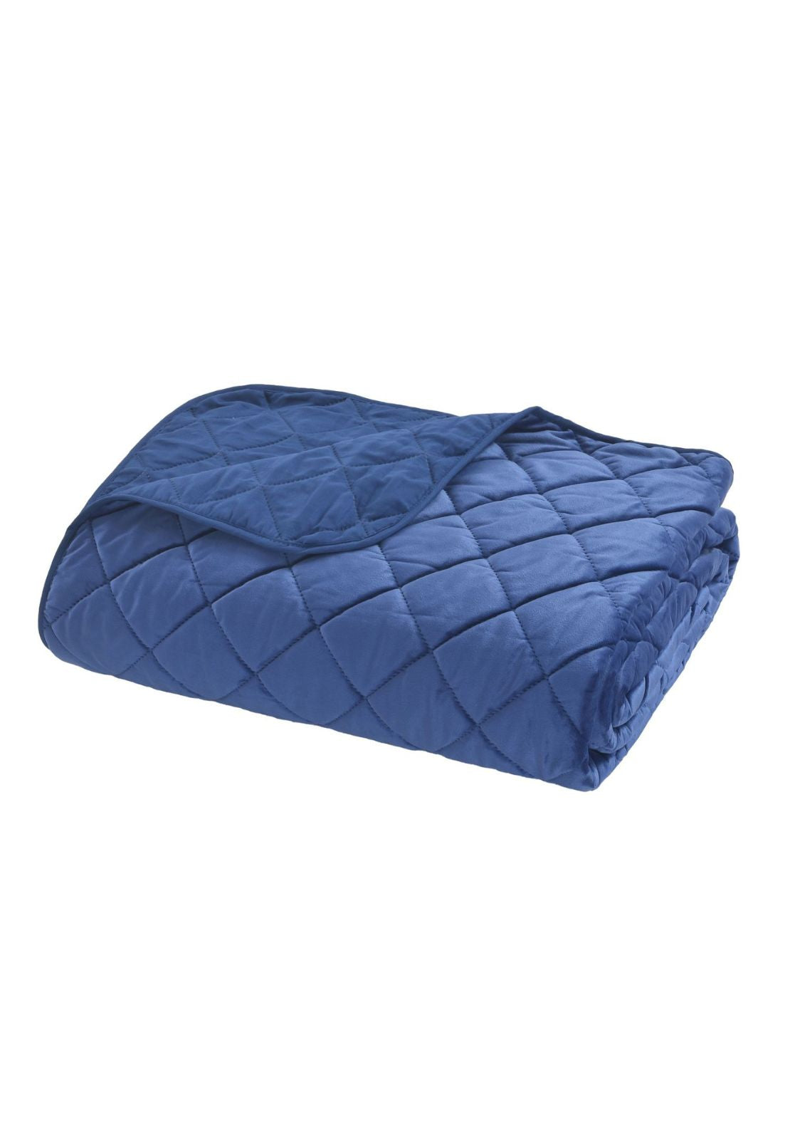 The Home Collection Velvet Pinsonic Throw - Blue 3 Shaws Department Stores